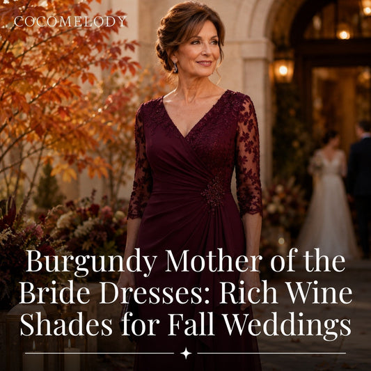 Burgundy Mother of the Bride Dresses: Rich Wine Shades for Fall Weddings