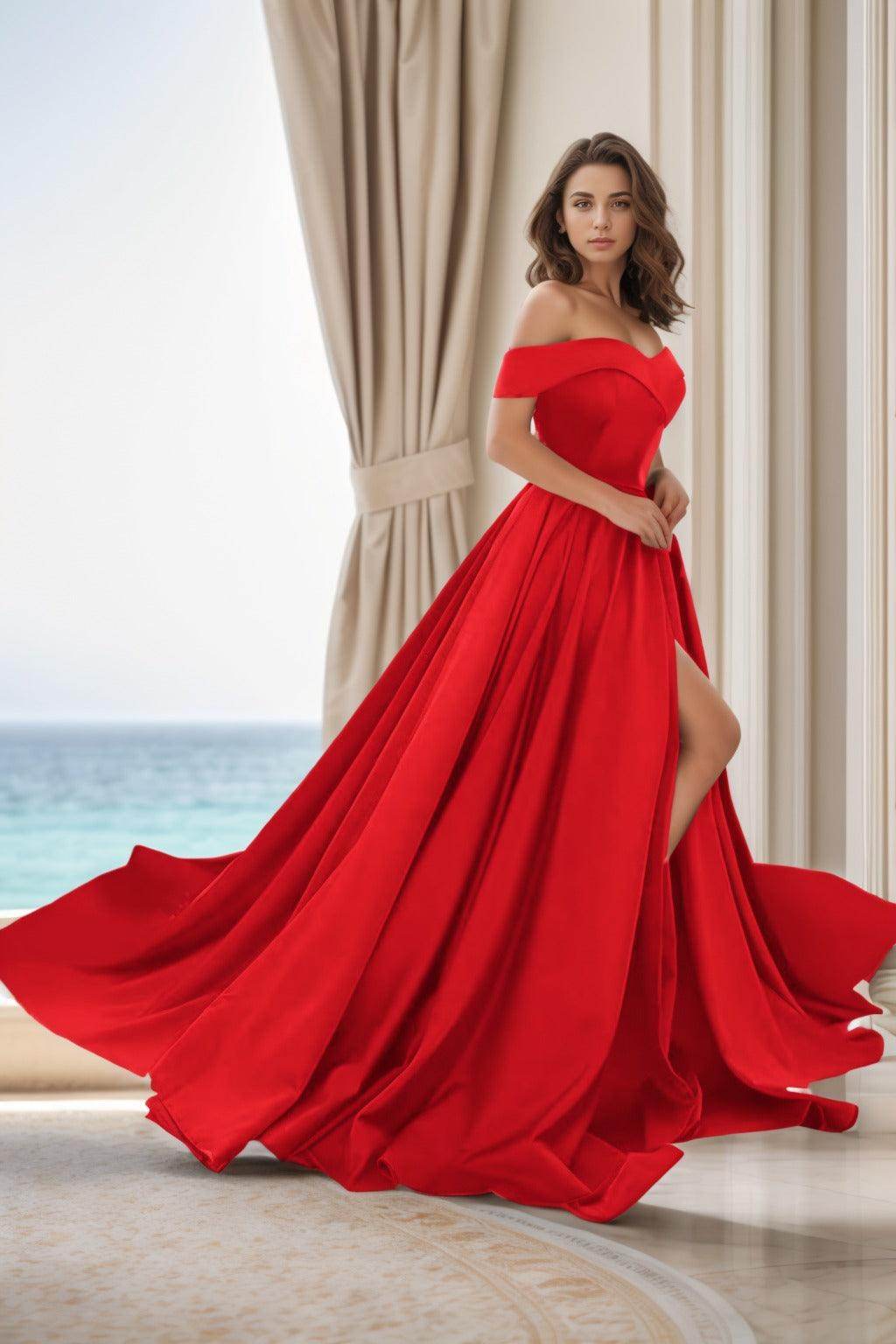 slim fit dress slacks Grecian Gold Satin Long Military Ball Gown Evening Dress