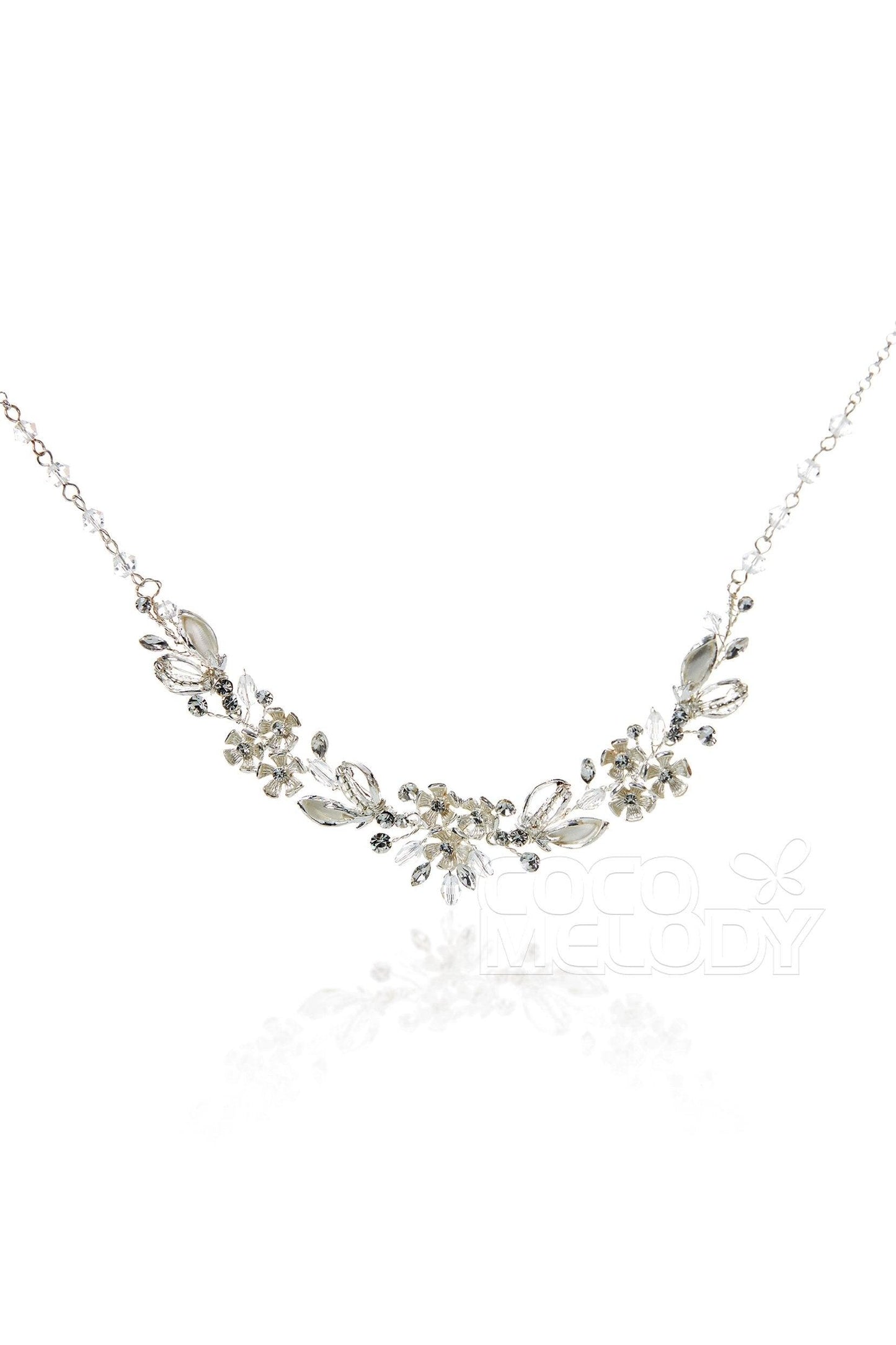 Zircon Wedding Necklace and Earrings Jewelry JS17005