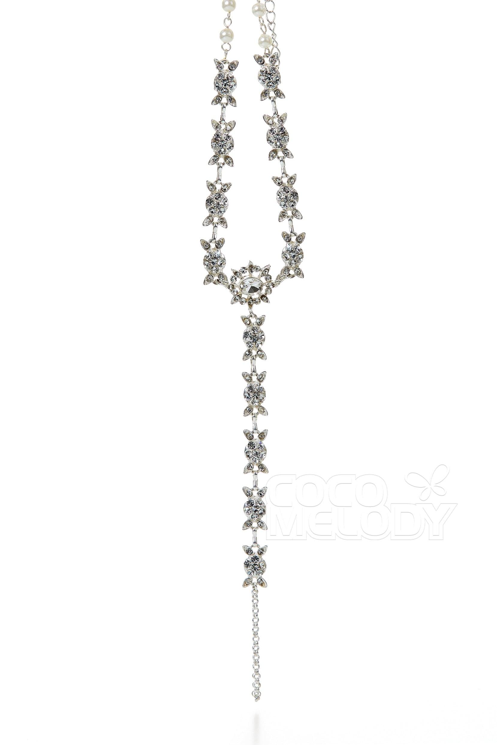 Latest Alloy Rhinestone Anklet JL17002 - COCOMELODY