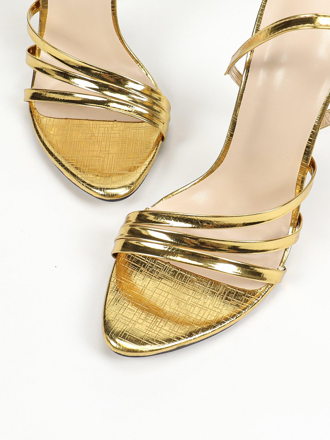Faux Leather Pointy Stiletto Heels 816759108799 - COCOMELODY