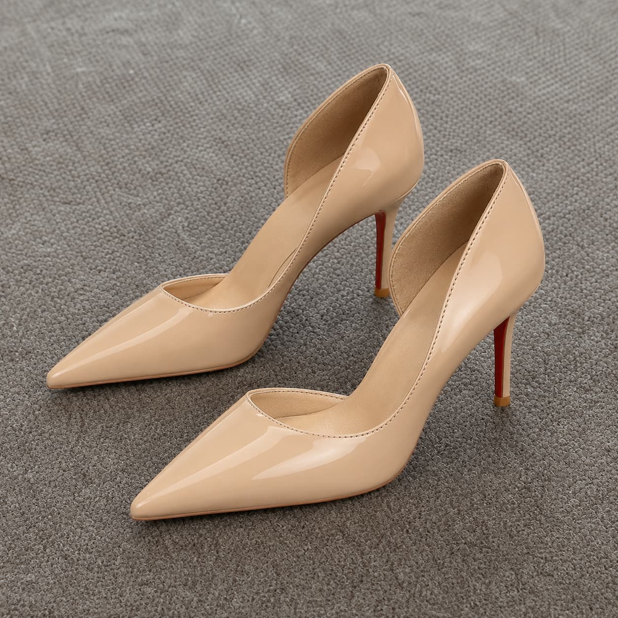 Patent Pointed Toe Stiletto Pumps Slip On High Heels Shoes 936237414895