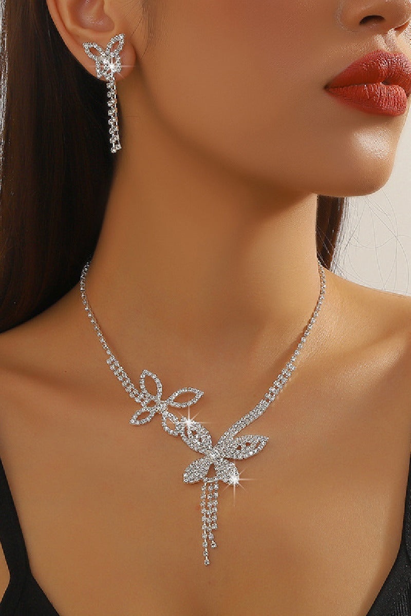Gorgeous Zircon Earrings/Necklace Jewelry Sets (Set of 2)  746322010948