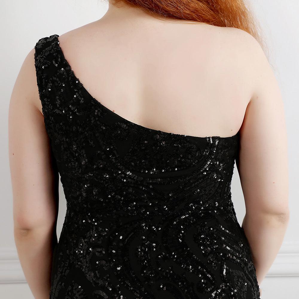 Trumpet-Mermaid Floor Length Sequins Evening Dress 646646504054 - COCOMELODY
