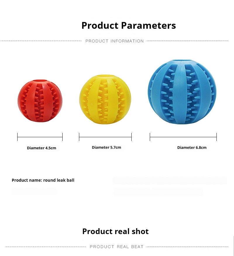 Pet leaky ball toy teething resistance training pet supplies 742778970075 - COCOMELODY