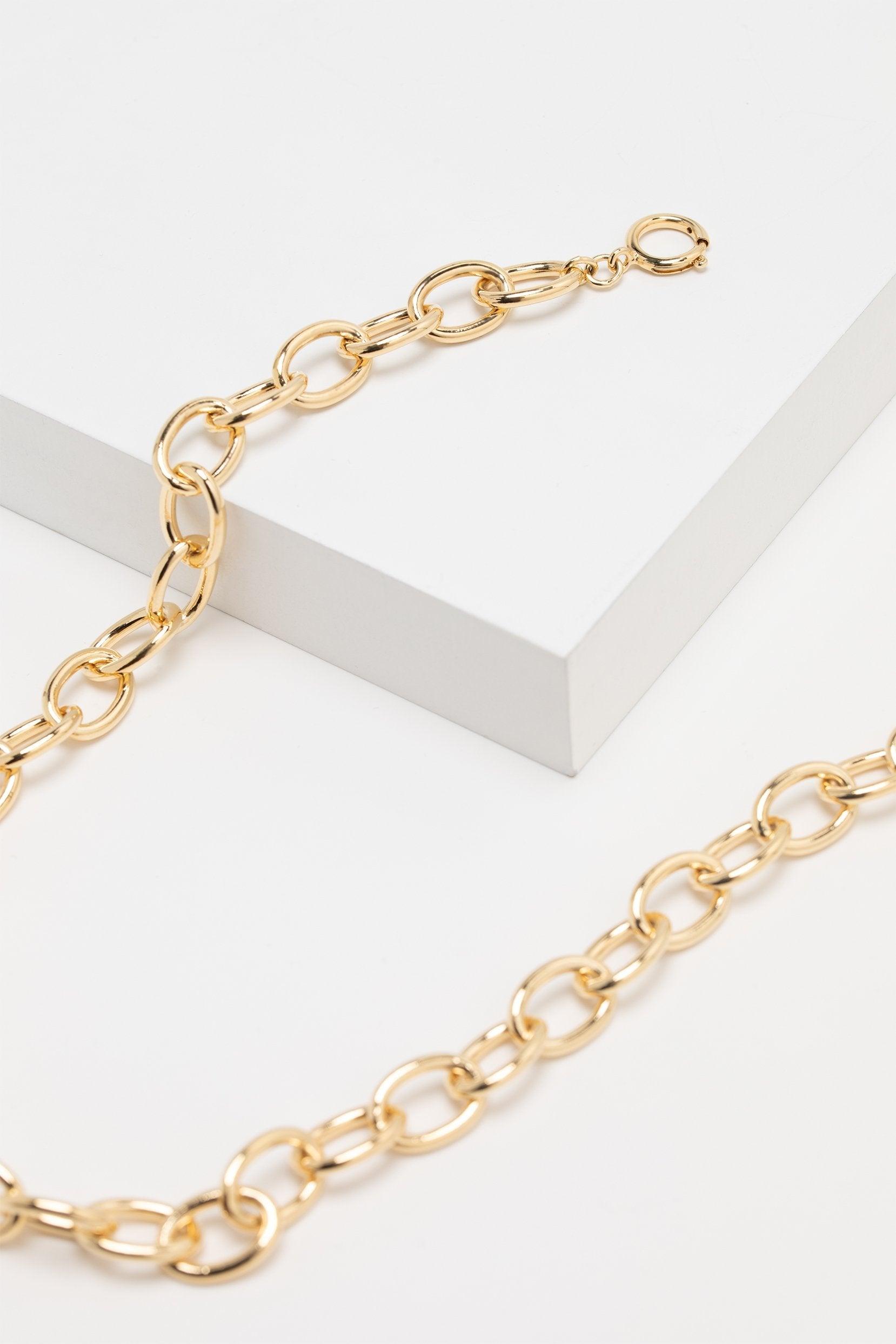 Yellow Gold Plated Necklaces CX0013 - COCOMELODY