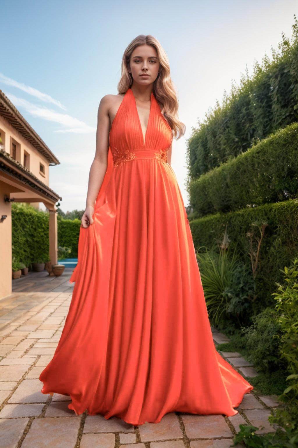 Cocomelody Halter Purple Chiffon Prom Dress CS0457 COCOMELODY Cocomelody Halter Purple Chiffon Prom Dress CS0457 COCOMELODY