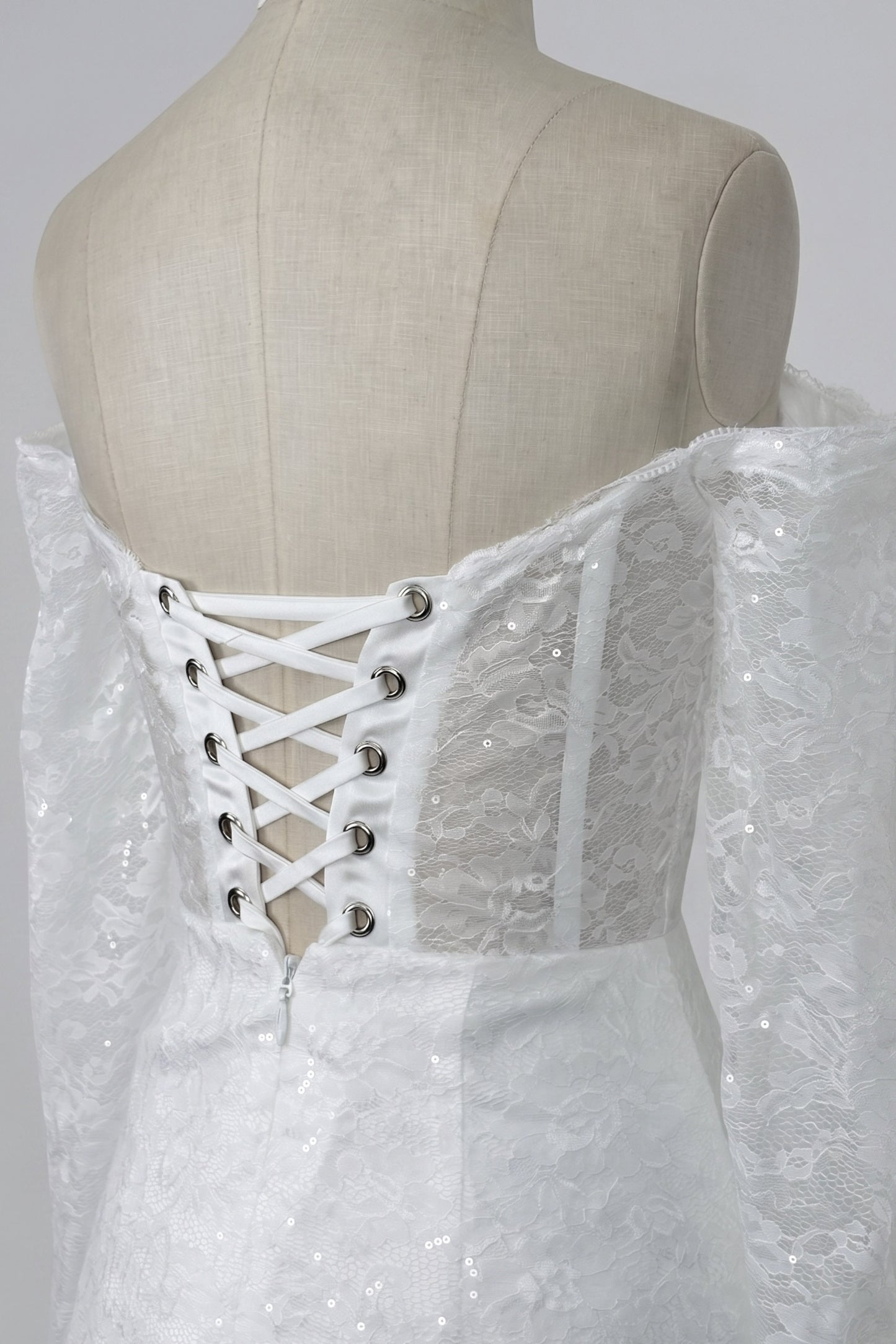 Sheath-Column Short-Mini Lace Little White Dress 100048
