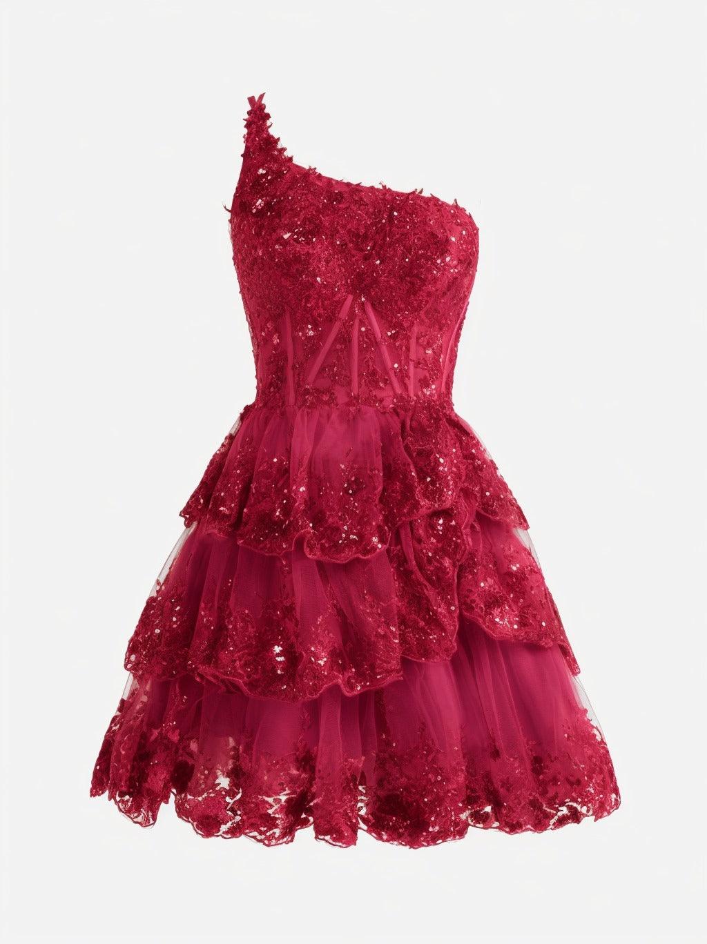 A-line Short Mini Tulle Prom Dress CS0420 - COCOMELODY
