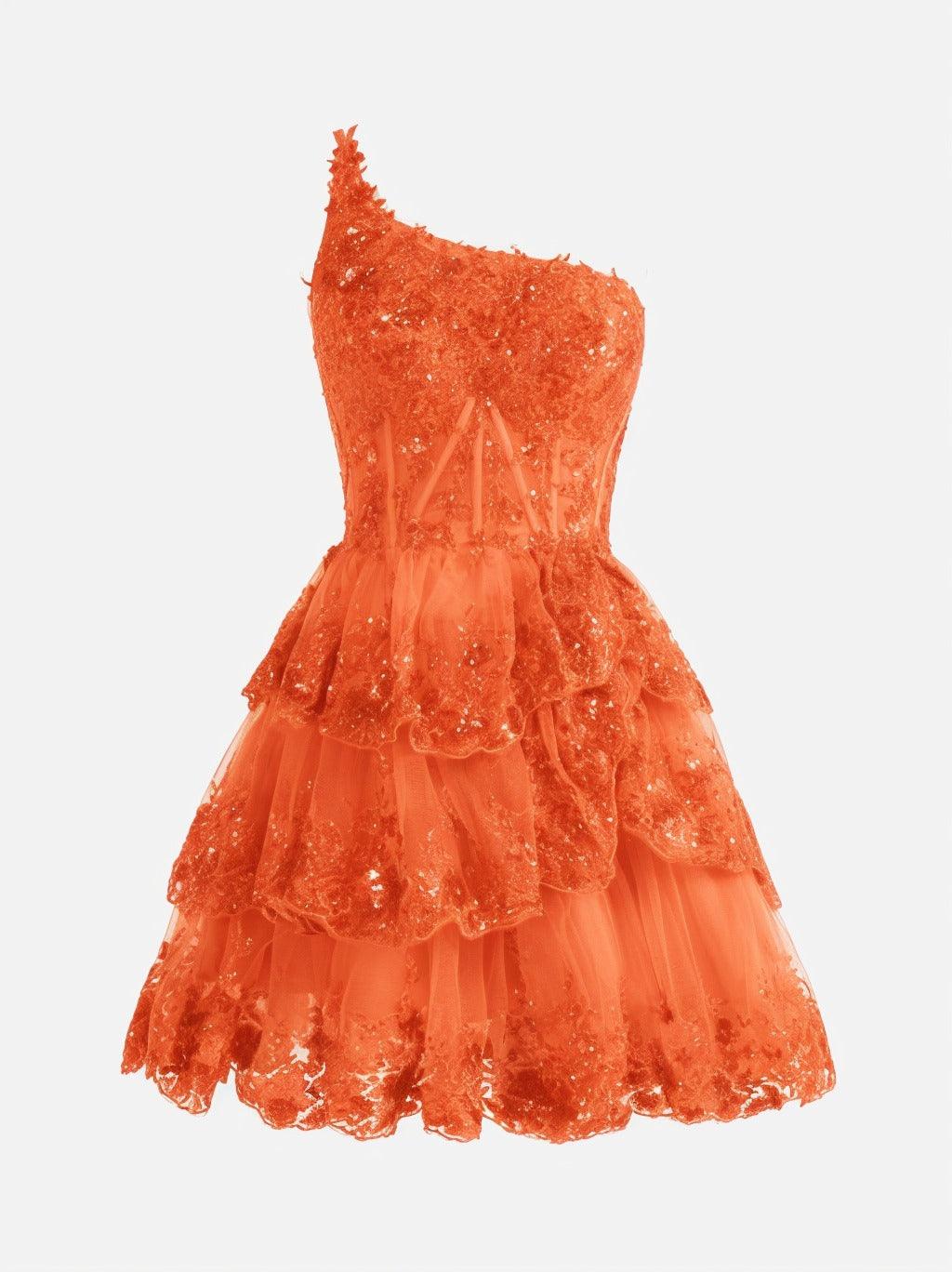 A-line Short Mini Tulle Prom Dress CS0420 - COCOMELODY