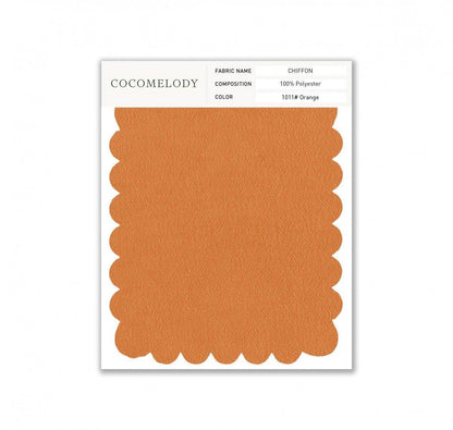 Chiffon Fabric Swatch in Single Color SWCH16001 - COCOMELODY
