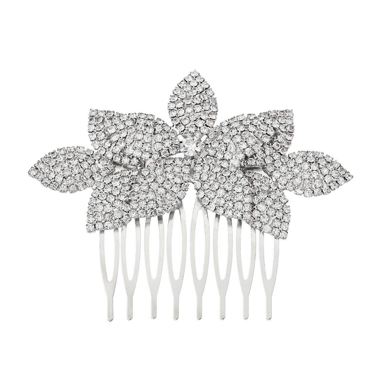 Bridal hair comb Pop rhinestone headpiece hair comb Wedding accessory 529286643073 - COCOMELODY