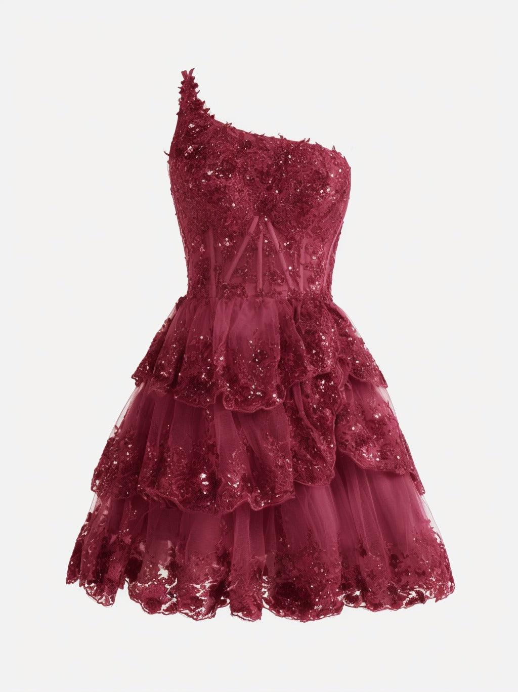 A-line Short Mini Tulle Prom Dress CS0420 - COCOMELODY