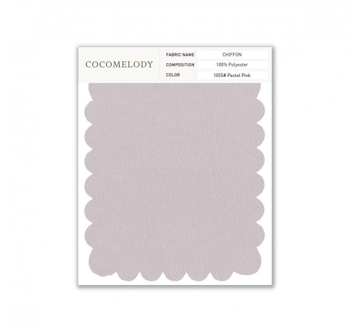 Chiffon Fabric Swatch in Single Color SWCH16001 - COCOMELODY