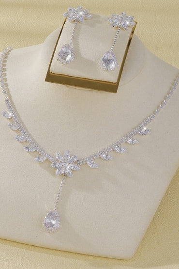 Gorgeous Zircon Earrings/Necklace Jewelry Sets (Set of 2) 837064938270