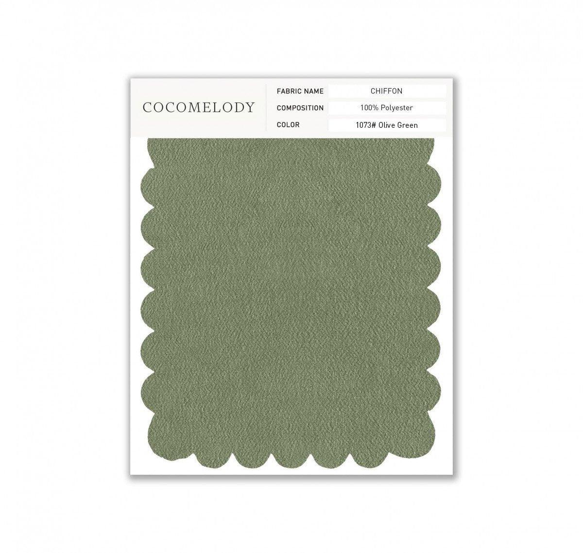 Chiffon Fabric Swatch in Single Color SWCH16001 - COCOMELODY