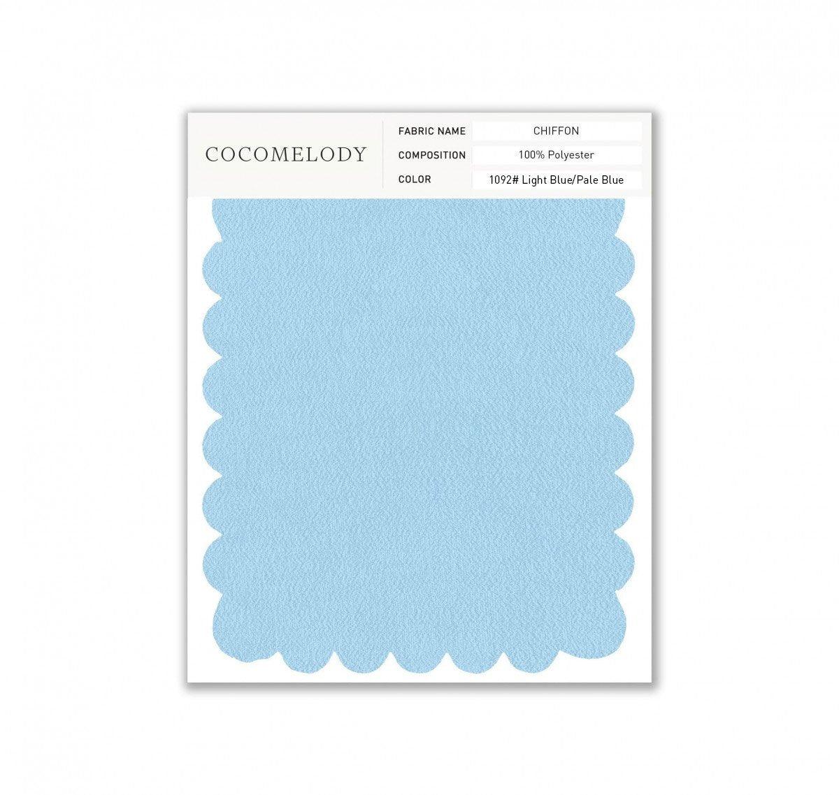 Chiffon Fabric Swatch in Single Color SWCH16001 - COCOMELODY