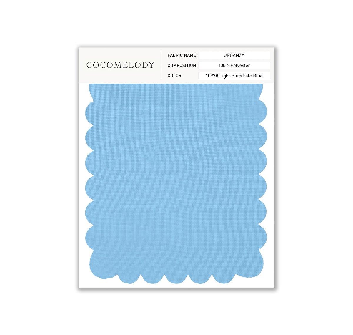 Organza Fabric Swatch in Single Color SWOR16006 - COCOMELODY