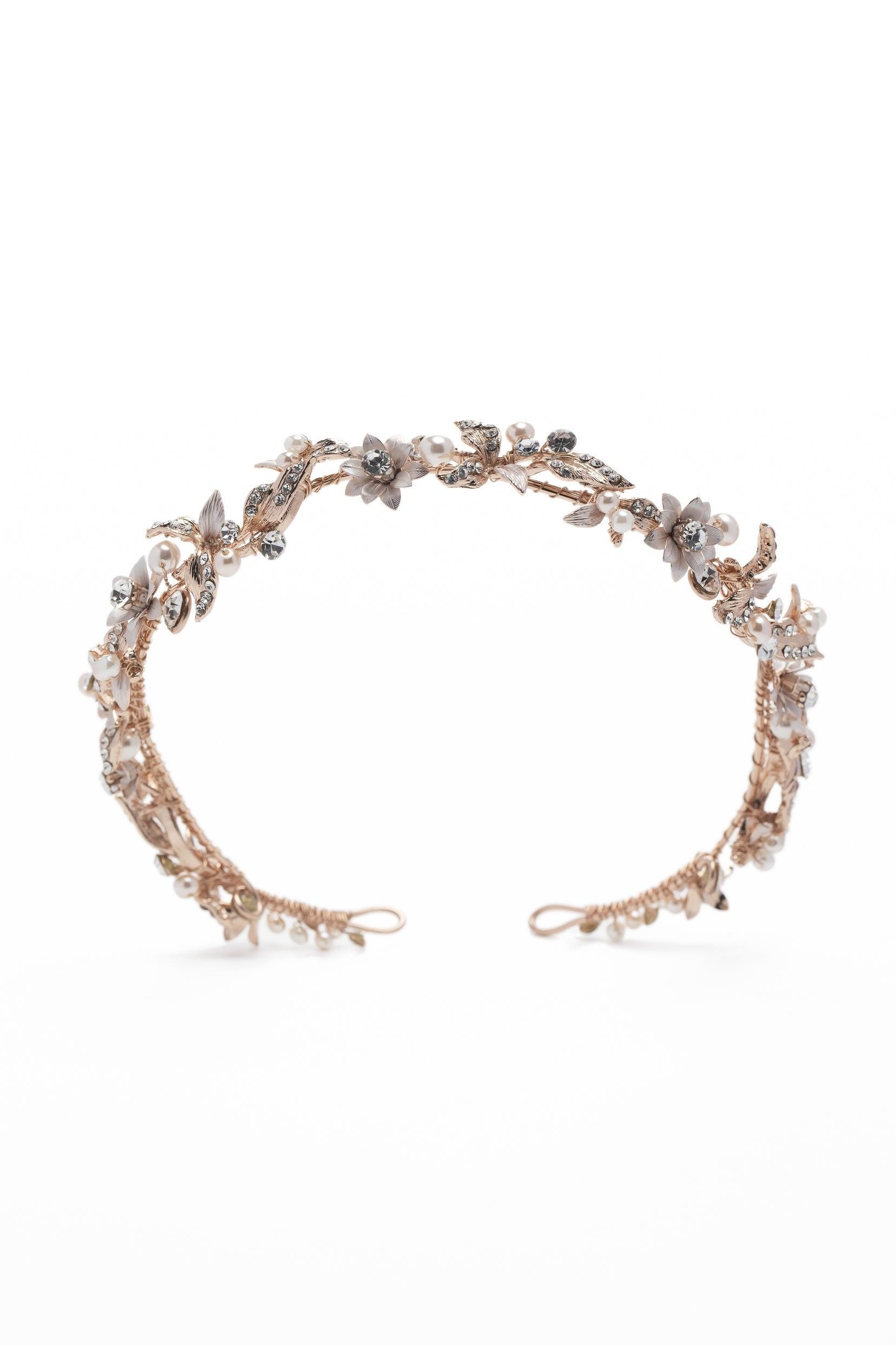 Alloy Headbands with Pearl Rhinestone CH0385 - COCOMELODY