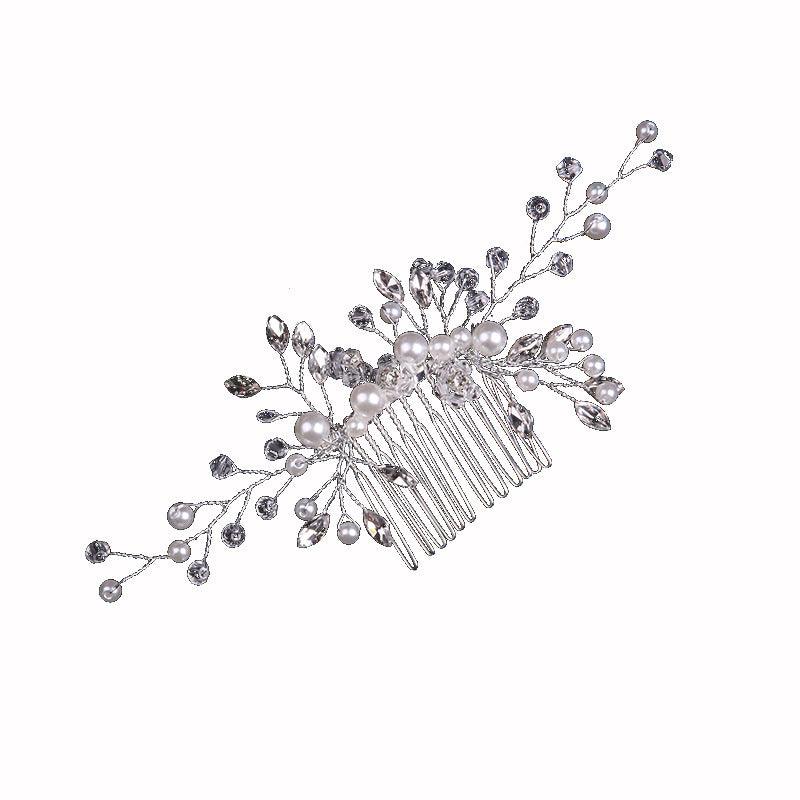 Pearl Bride Hair Comb Wedding Hair Accessories for Brides 597087436525 - COCOMELODY