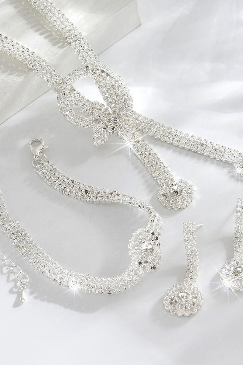 Gorgeous Zircon Earrings/Necklace Jewelry Sets (Set of 3) 912880691069