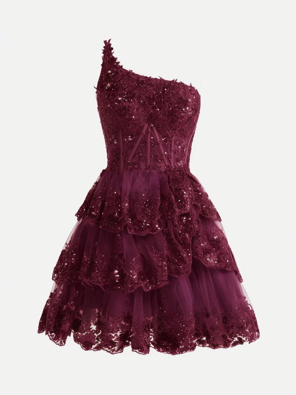 A-line Short Mini Tulle Prom Dress CS0420 - COCOMELODY