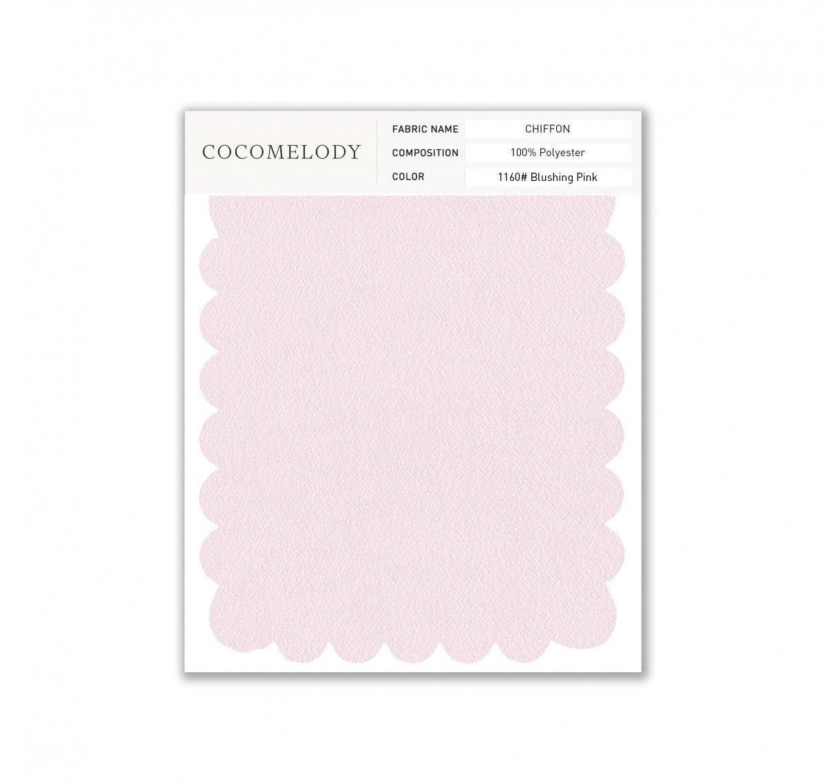 Chiffon Fabric Swatch in Single Color SWCH16001 - COCOMELODY