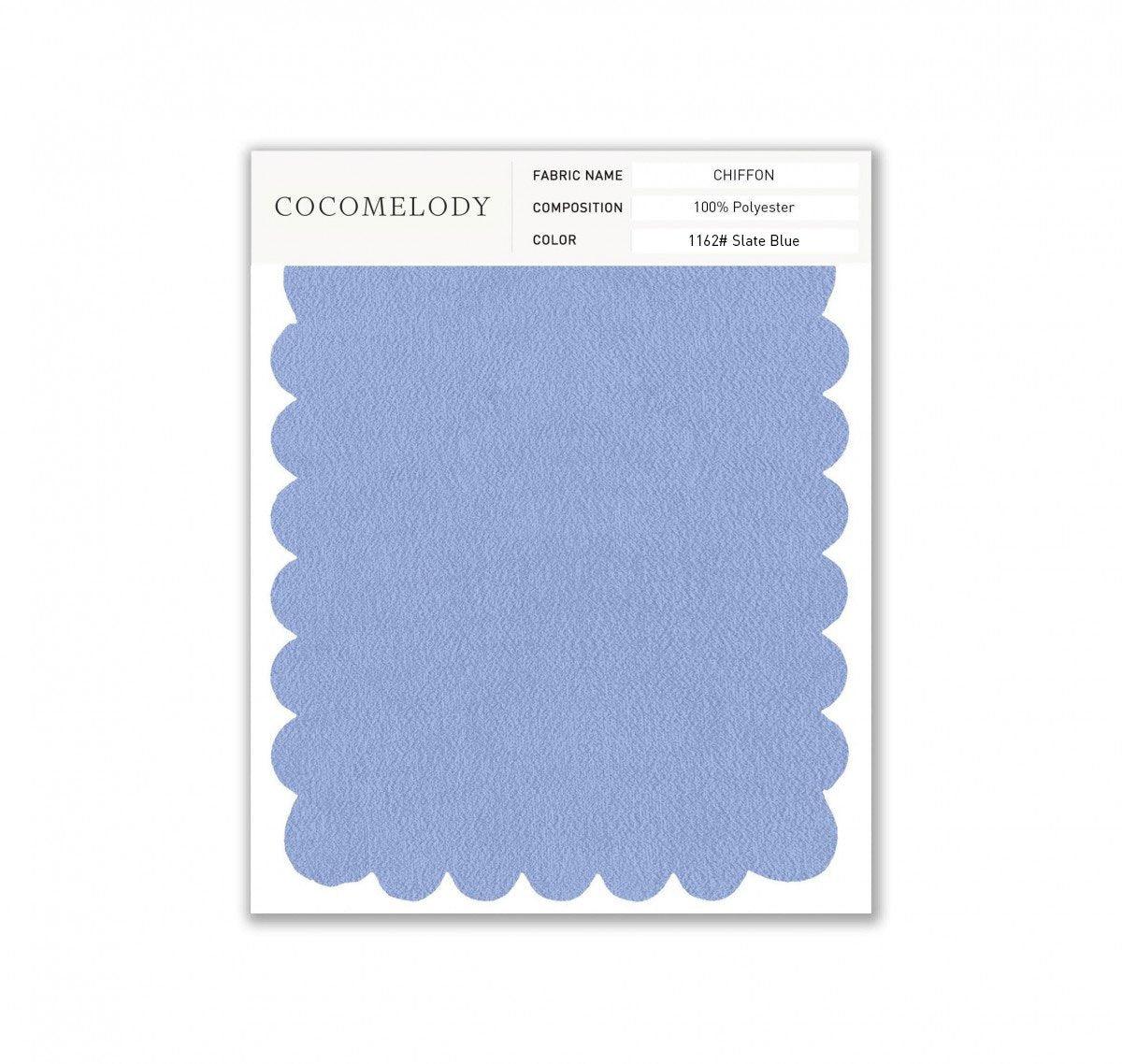 Chiffon Fabric Swatch in Single Color SWCH16001 - COCOMELODY