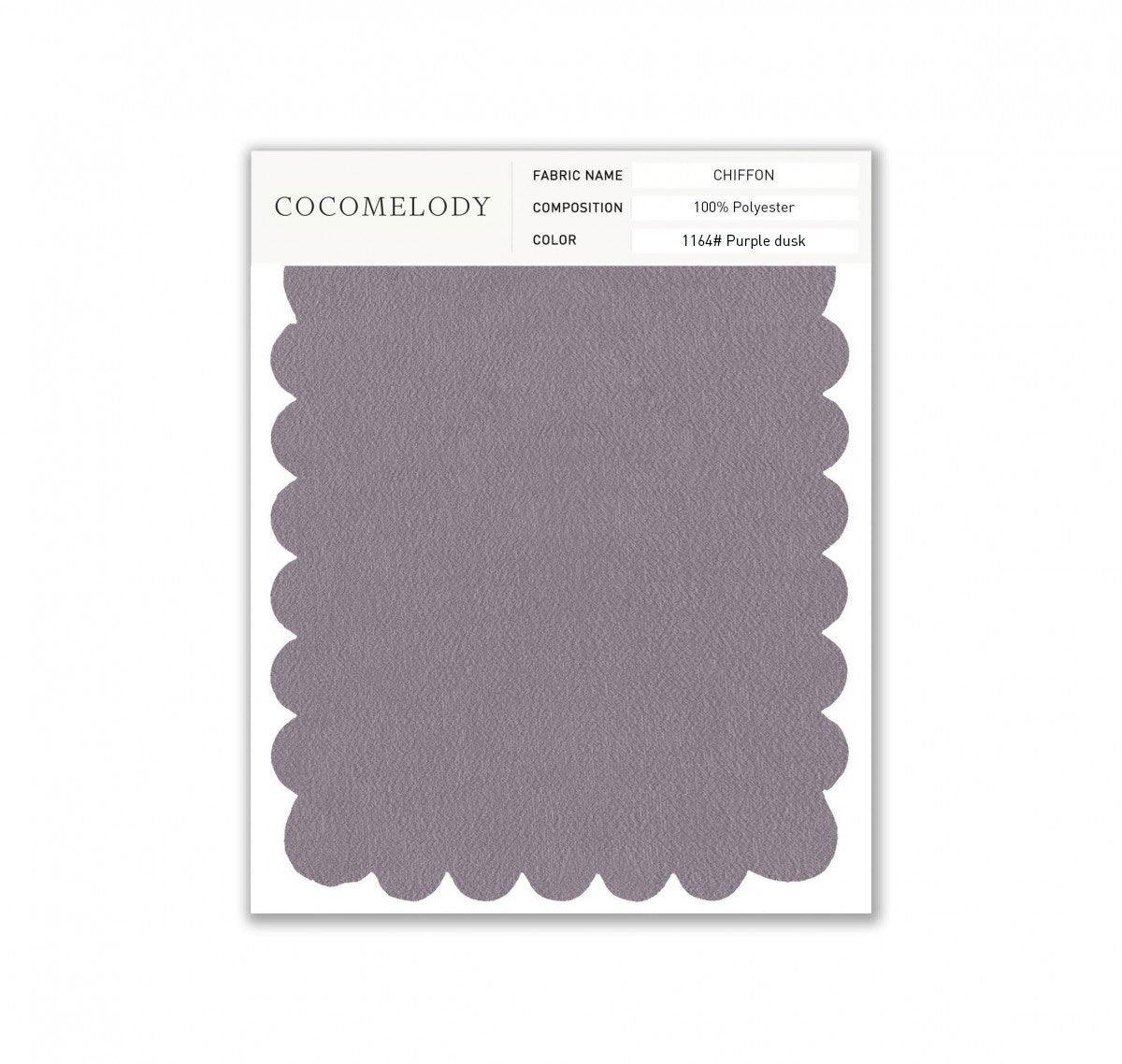 Chiffon Fabric Swatch in Single Color SWCH16001 - COCOMELODY