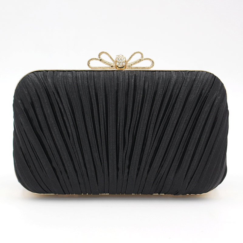Pleated hand dinner bag Banquet bag Lady socialite evening gown bag 607095743182 - COCOMELODY