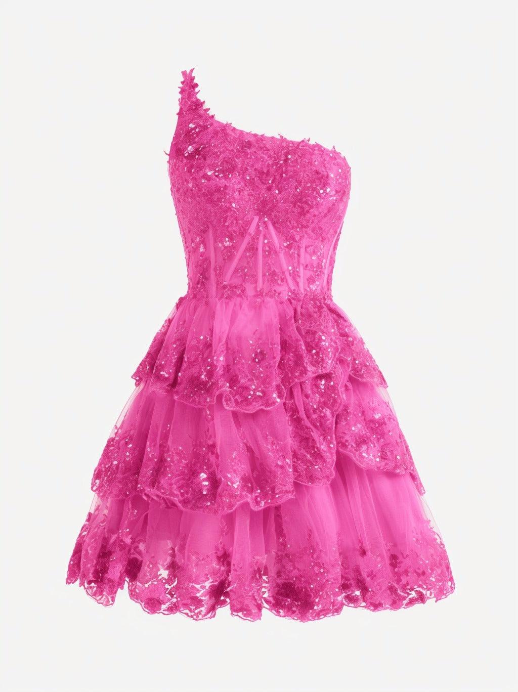 A-line Short Mini Tulle Prom Dress CS0420 - COCOMELODY