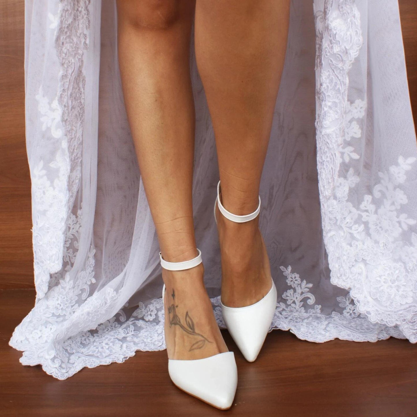 Pointed Toe Ankle Strap Block Heel Elegant Formal Heels Shoes 708839600726