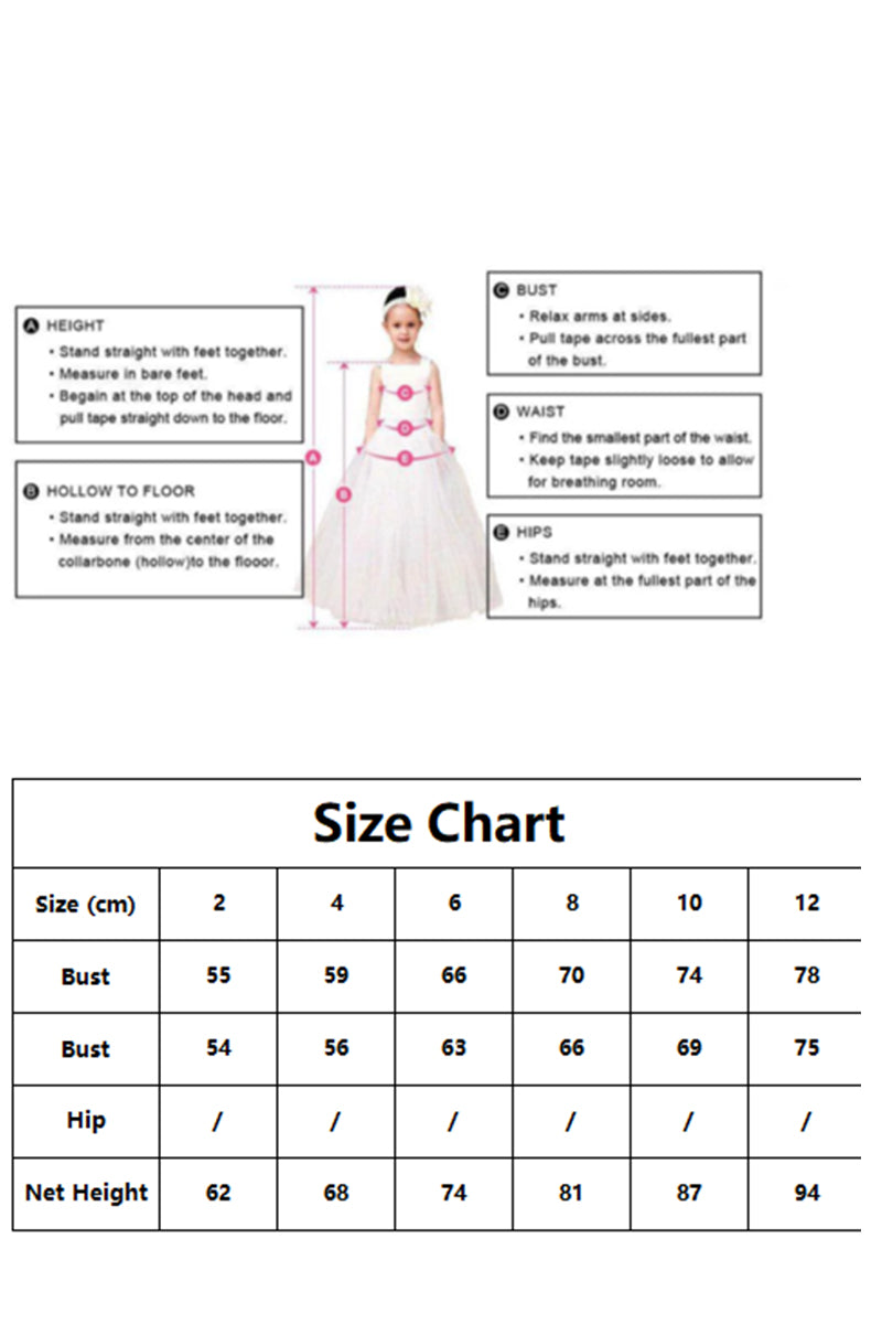 A-Line Knee Length Tulle Lace Flower Girl Dress CF0286