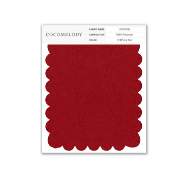 Chiffon Fabric Swatch in Single Color SWCH16001