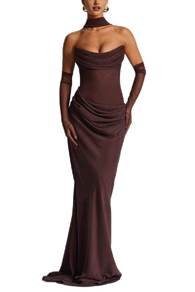 Sheath-Column Sweep-Brush Train Elastic Silk like Satin Formal Evening Dress 972310810695 - COCOMELODY