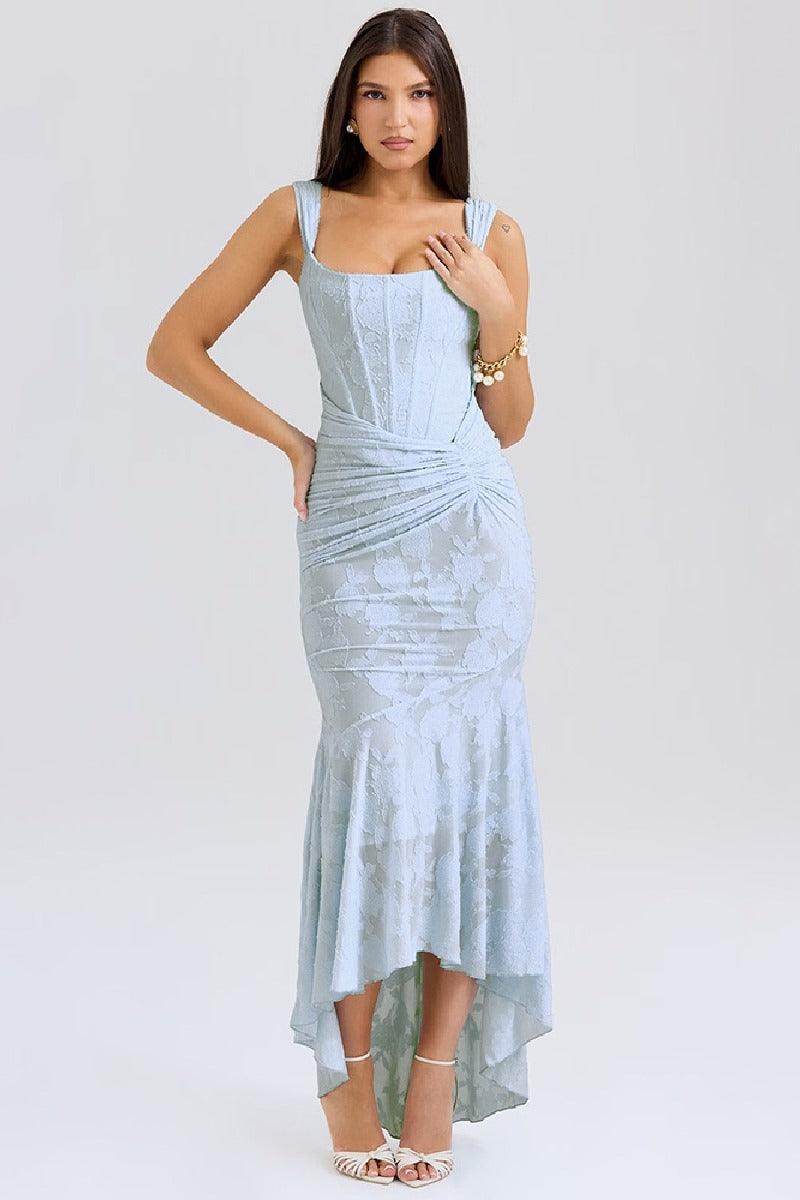 Fishtail Cocktail dress with strapless strap 754417287130 - COCOMELODY