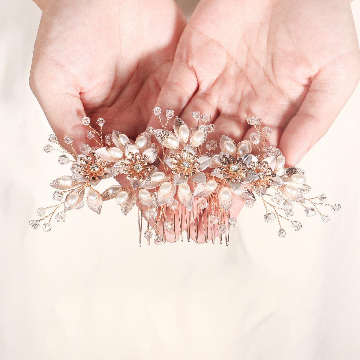 Bride Hair Comb Wedding Hair Accessories for Brides 628657991507 - COCOMELODY