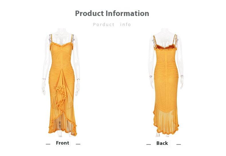 Trumpet-Mermaid High-Low Tulle Semi Formal Wedding guest dresses 833386514721 - COCOMELODY