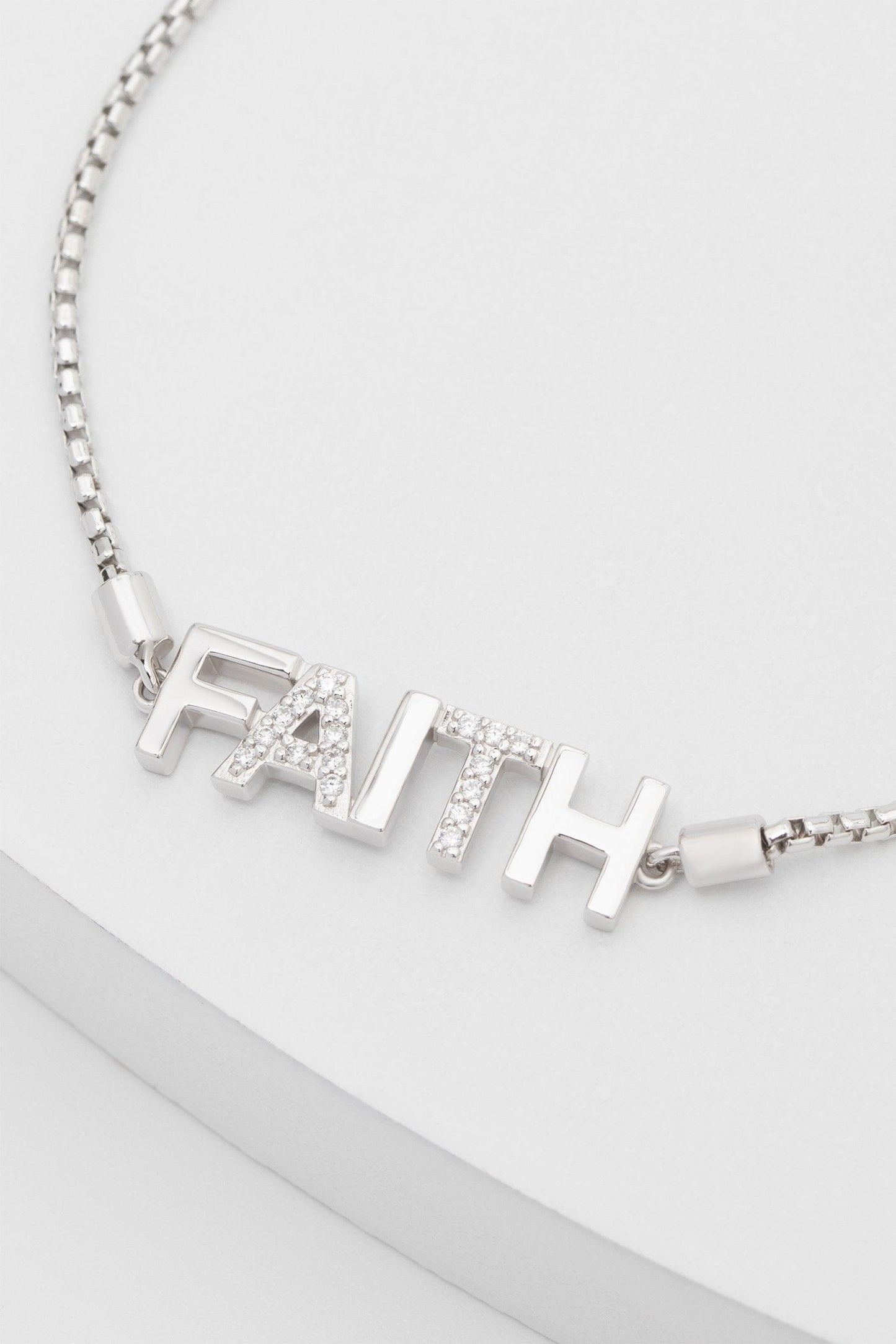 Rhodium plated Bracelets with Crystals CQ0049 - COCOMELODY