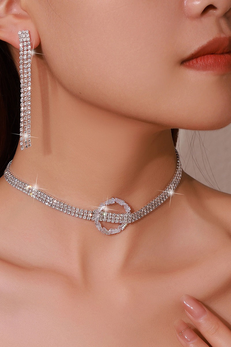 Gorgeous Zircon Earrings/Necklace Jewelry Sets (Set of 2) 776524554011