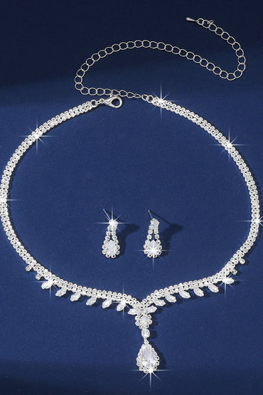 Gorgeous Zircon Earrings/Necklace Jewelry Sets (Set of 2) 744226327188
