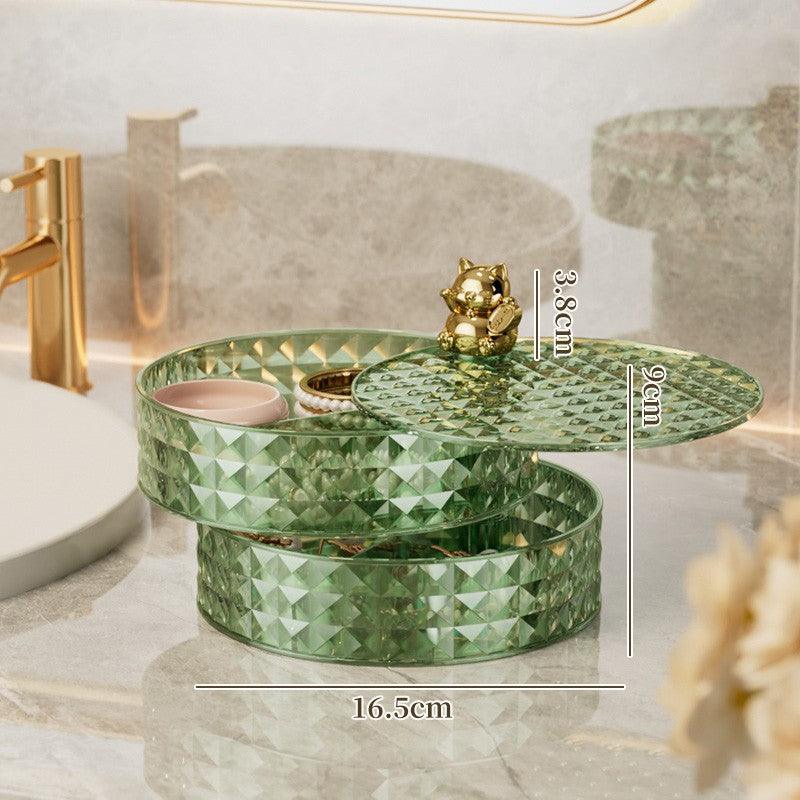 Jewelry storage Large capacity multi-layer rotating jewelry box 822324684165 - COCOMELODY