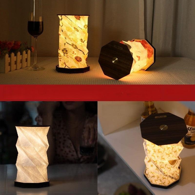 Book light gift Folding ambience rotating lantern creative gift 705325213451 - COCOMELODY