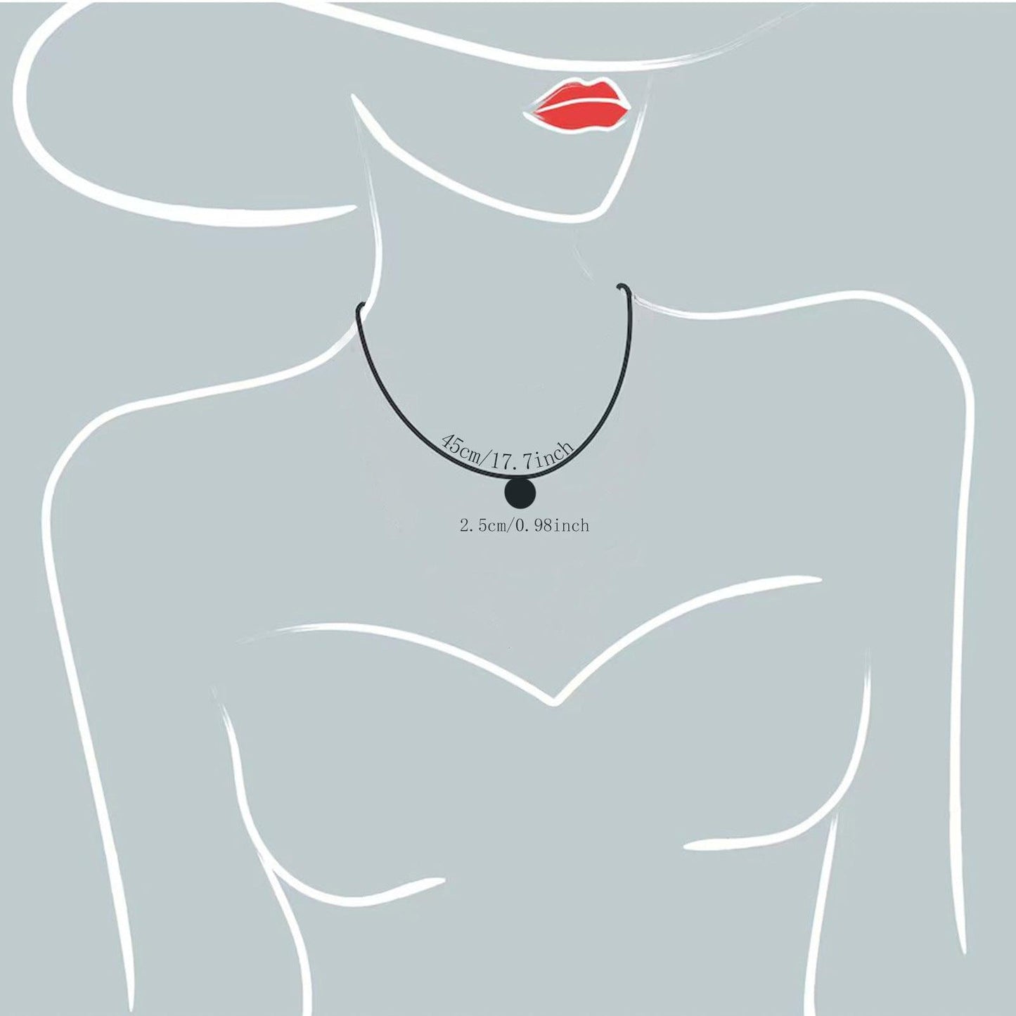 Personalized fashion versatile round necklace 792185123099 - COCOMELODY