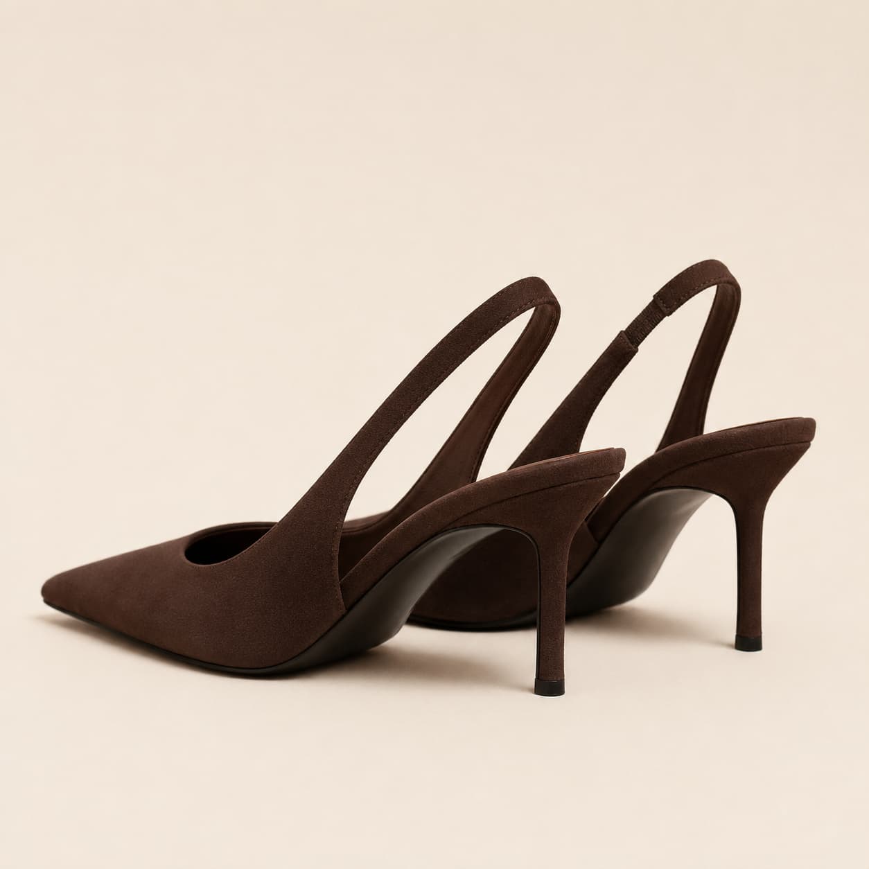 Pointed Toe Slingback Pumps Ankle Strap Elegant Heel Shoes 1025693605260