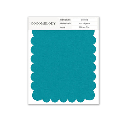Chiffon Fabric Swatch in Single Color SWCH16001 - COCOMELODY