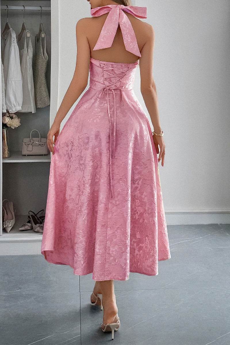 A-Line Midi Jacquard Casual Dresses 926130593341 - COCOMELODY