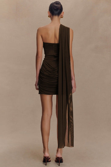 Sheath-Column Mini Elastic Knitted Fabric Dress 919061746485