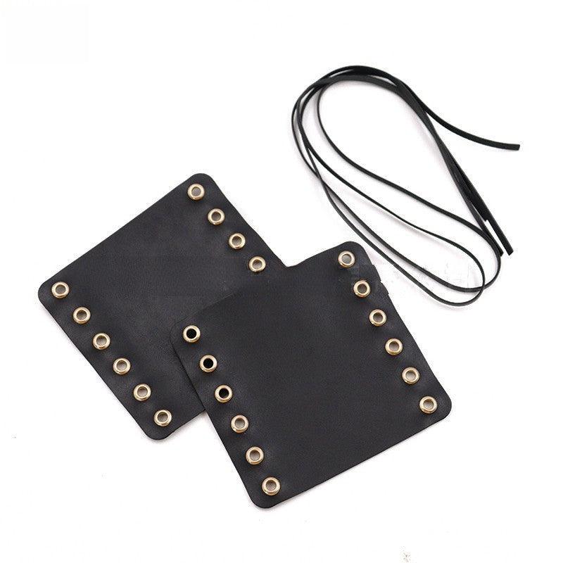 Vintage leather bike handle covers adjustable mountain bike accessories 717121092258 - COCOMELODY