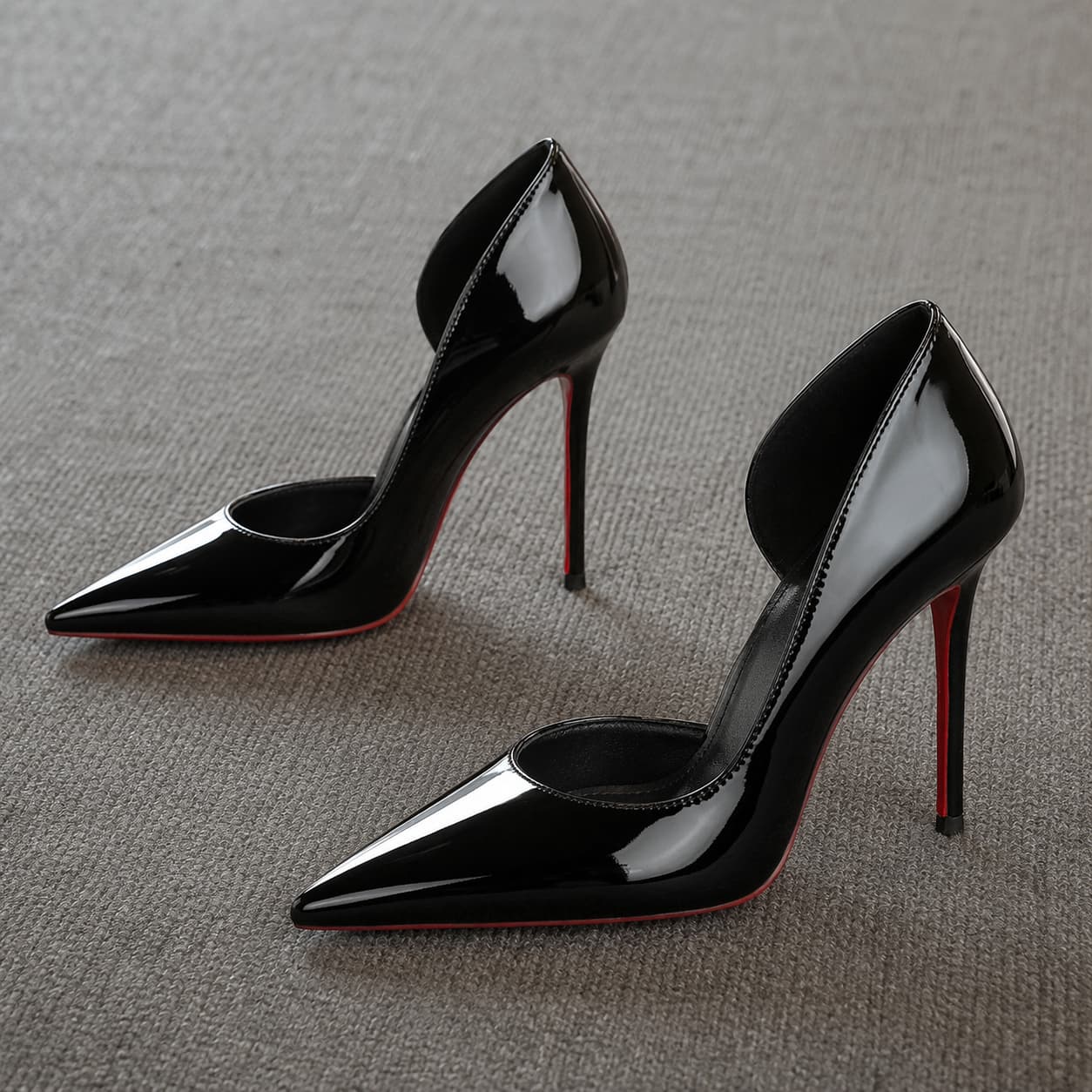 Patent Pointed Toe Stiletto Pumps Slip On High Heels Shoes 936237414895